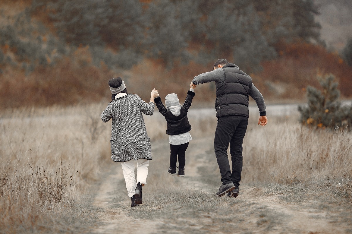 cute-family-playing-spring-forest